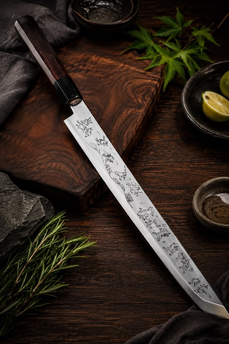 Japanese style knife collection