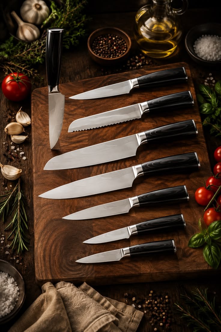 Professional kitchen knife set
