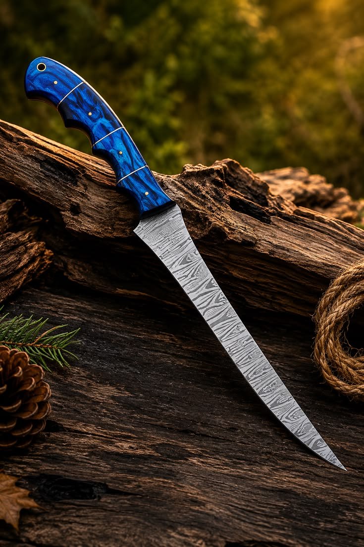 Damascus chef knife