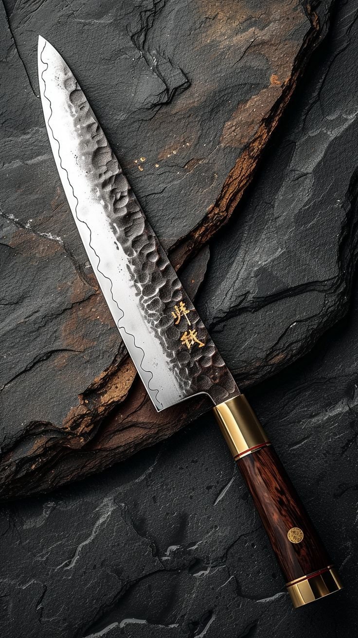 Carbon steel gyuto knife